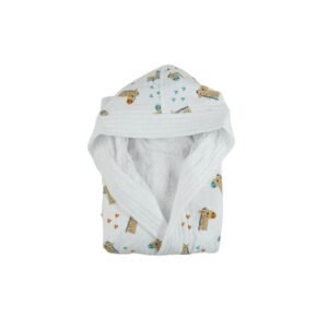 Bata de Baño Capri Velour Estampada Talla 10 Jirafa